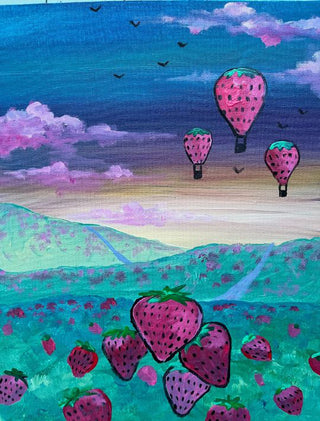 Karaoke Paint & Sip - Strawberry Fields Forever